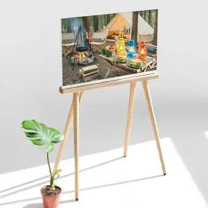 [마운트피크]삼성M5/FM 거치대 27인치 32인치 스탠드 우드 받침대