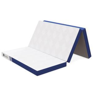 아베노 트리플폴드 매트리스, 4인치 접이식 매트리스 퀸 사이즈, 탈착식 커버로 접을 수 있는 메모리 폼, 바닥 침대, 캠핑, 게스트를 위한