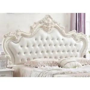 엔틱 침대프레임 헤드보드 등받이 유럽식 헤드 가죽 안방 라탄 침대 침실 호텔 꾸미기