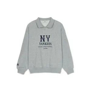 [MLB]긴팔티 JQT 3AMTB0351-50MGS 베이직 쿠퍼스로고 메가오버핏 반집업 맨투맨 뉴욕양키스