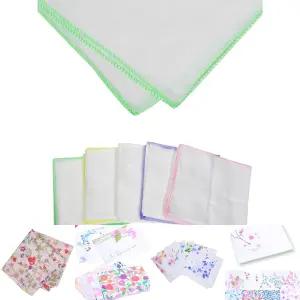 수분흡수가 좋은 부드러운 순면 가제수건 10매 1세트/아가방손수건/엠보손수건/어린이손수건/흰손수건