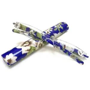 세련된 소형 돋보기 꽃무늬 안경케이스 원통 멀티컬러