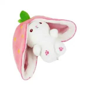 ( )딸기토끼 인형 아기인형 미니토끼인형 미니동물인형 신생아애착인형