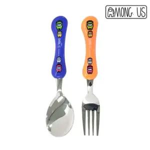 어몽어스2 바른그립 스푼포크 어린이 유아 아동 숟가락 포크 세트