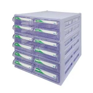 [국내생산 완제품] 모아이샵 투명수납함 특대형 704 다용도수납함 책상 소품 정리함 부품보관함 서랍형 서랍식 부품박스 부품함 멀티박스