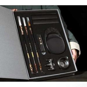 패키지 화방 서예 1 유봉문방사보세트 모변지 증정 도구 보관 문방사우 미술