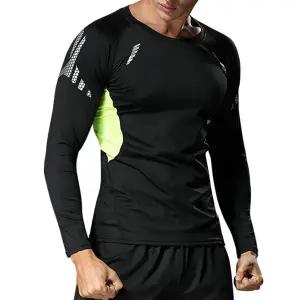 남성 3컬러 슬림핏 헬스 스포츠 러닝 긴팔 티셔츠 IS-LT01
