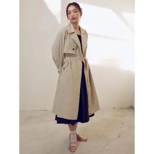 Kuho plus Volume lhouette Belted Tr h Coat - Beige