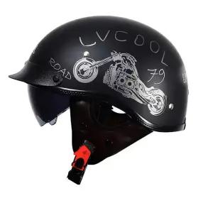 반모헬멧블루투스 스쿠터 하이바 오토바이 일체형 배달용 헬멧 셋