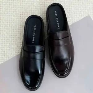 남성 가죽 블로퍼 뮬 구두 슬리퍼 여름 패션화 키높이 FbK5+1mdH