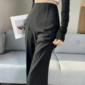 여성 캐주얼 하이웨스트 일자 옆지퍼슬랙스 슬렉스 일바지