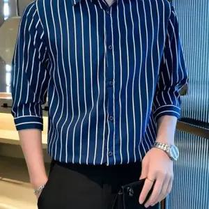 얇은 남성 캐주얼 셔츠 루즈핏 상의 봄 디자인 아우터 코디 여름 통기성 카라