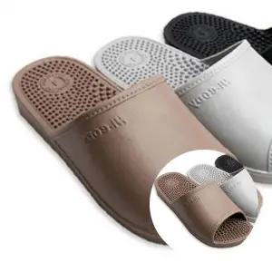 거실 실내용 지압 슬리퍼 270mm 브라운 1P 실속형 발 지압용 보행 완충용 실내화