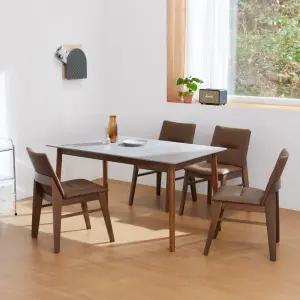 스칸디 빈츠 1200 4인 사각 세라믹 식탁세트 (의자4개)