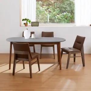 스칸디 빈츠 1400 4인 사각/타원 세라믹 식탁세트 (의자4)