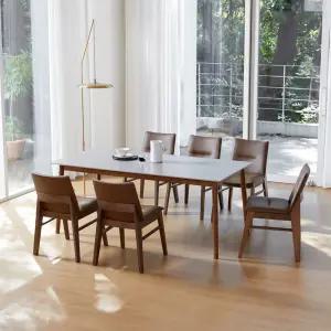 스칸디 빈츠 1600 6인 사각 세라믹 식탁세트(의자6)