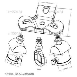 1톤 리프팅 삼각대 2톤 3톤 호이스트 스탠드 수동 체인 블록 스캐폴딩 텔레스코픽 크레인 지지대