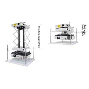 70CM 110v/220v 25w 프로젝터 브래킷 전동 전기 리프트 가위 천장 마운트 금속 무선 원격