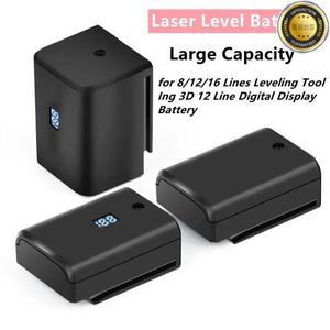 81216 라인 레벨링 도구 용 대용량 8500mAh 충전식 레이저 배터리 Ing 3D 12 디지털 디스플레이