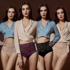 [라라슬림]XXXL 빅사이즈 하이웨이스트 보정팬티 4종 세트