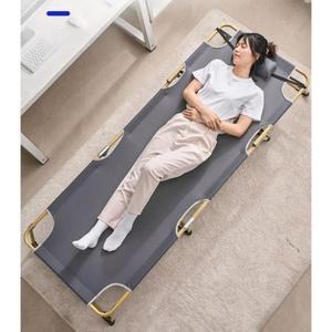 낮잠 침대 휴대용 수면 싱글 브라운쿠션 보물 대나무 시트 낙타 수면의자 가정 A 병원