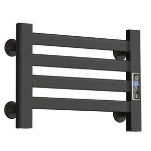 수건 워머, 욕실용 벽걸이 전기 타이머 및 온도 다단계 조정이 가능한 온열 랙 4바, 히터 플러그인/하드와이어드, 핫 워머