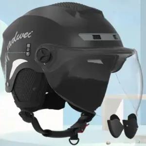 블루투스 헬멧 후미등 카메라 사계절 일체형 라이트 반모 스마트 멀티스카프 모터사이클