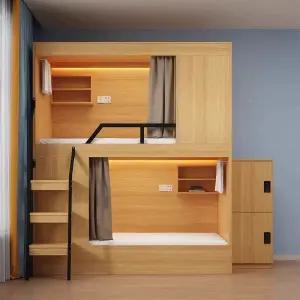 수면 캡슐 침대 이층 가구 호텔 나무 원룸 기숙사 성인 원목 이층침대