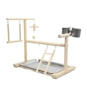 앵무새 놀이터 애착 놀이 새 적층 앵무 받침대