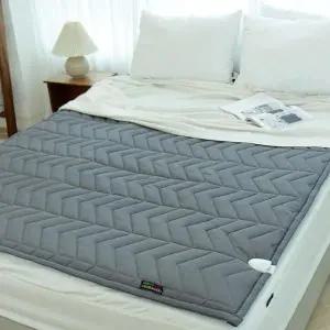 [셀러허브]EMF 한일의료기 전기매트 S 토퍼형그레이 전자파없는전기매트 한일의료기 전기요 (S24918506)