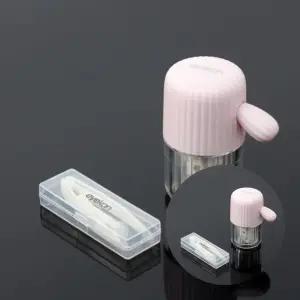 개인 위생 렌즈세척기 1p x 10개 1묶음 반자동 회전 핑크 렌즈세척통