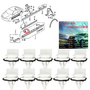 호환 어코드 CRV Civic Del Sol Element Odyssey Pilot Prelude OE 용 사이드 스커트 씰 패널 장착 트림