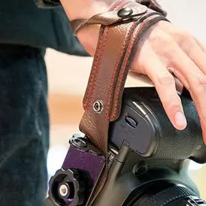 키밍 카메라 가죽 핸드 스트랩 분실방지 안전 손잡이휴대 그립 손목 트랩 액세서리 끈 넥스