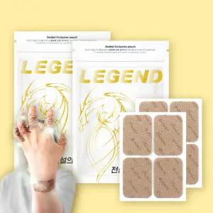 라오메뜨 [1+1] 전설의패치 준대형 프리미엄 40매X2팩손가락 손목 족저근막 발바닥 발목 무릎 종아리 목 어