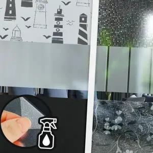 사생활 보호 시트지 데코 안개 유리창 창문 시트지 자외선 차단 필름 블라인드 스티커 가림막 장식장 방문