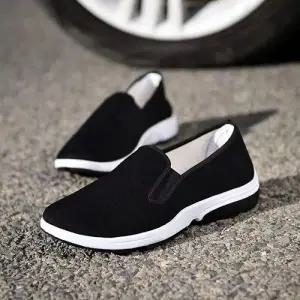 남성용 경량 슬립 운동 런닝화