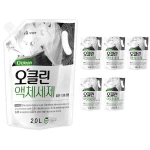 무궁화 딥클린 리필 오클린 액상 세탁세제 2L 6개