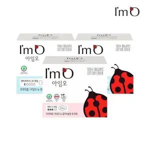 [아임오] NEW 유기농 생리대 중형 14P x1개+일반 팬티라이너 20P x2개