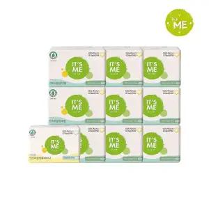 [잇츠미] NEW 슬림 유기농 순면커버 생리대 대형 10p x9개+롱 팬티라이너 20p x1개 (총 110p)