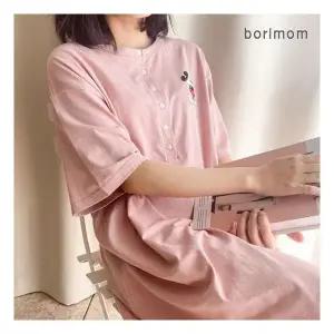 보리맘미키 반팔 단추 수유 원피스 빅사이즈 임부복 홈웨어 잠옷 ID283 176830