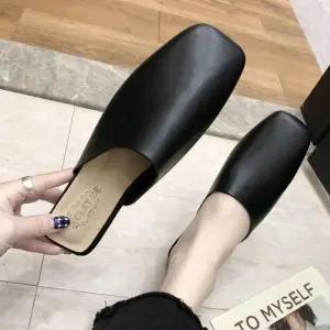 블로퍼 사각앞코 여성 플랫슈즈 정장 3색 슬리퍼 뮬