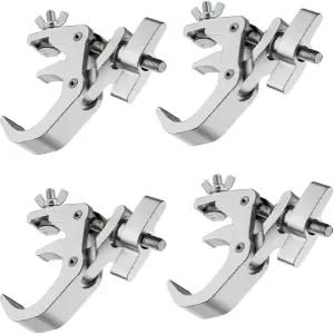 4팩 스테이지 라이트 클램프 후크 440파운드 적재 용량 알루미늄 합금 트러스 C-클램프 DJ 조명 프로젝터용