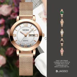 여성 무드 골드 컬러 럭셔리 패션 손목시계