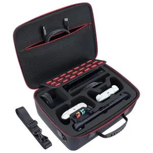 닌텐도 스위치 2(2025)와 호환되는 미기텍 하드 케이스 2 콘솔용 보호 여행 가방 도크 최대 2개의 프로