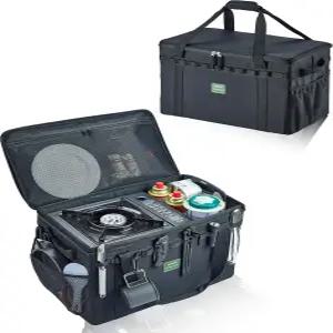 UPWOIGH 전술 캠핑 보관 가방 40L - 방수 바닥이 있는 헤비 듀티 더플 조절 가능한 칸막이 2개가 접이식