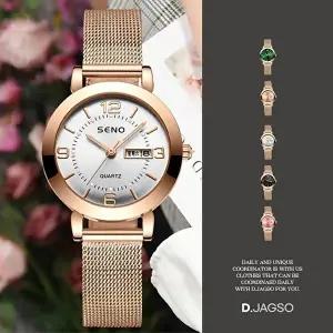 [셀러허브 패션]여성 무드 골드 컬러 럭셔리 패션 손목시계 (46770634)