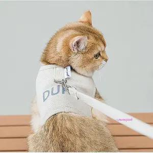 고양이하네스 목줄 세트 가슴줄 찍찍이 산책줄 전용 애묘 푹신rst500