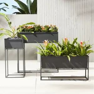 유럽 철제 플랜트박스 화분함 앤틱 정원 화분 스탠드 화분대