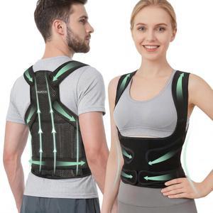 여성 및 남성용 카지쿠 교정기 척추측만증 교정기(대형) 흉추 허리 굽힘 혹 어깨 가능한 풀백 보조기 - 조절 지지대