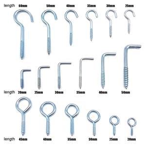 25pc 그림  프레임 램프 라이트 캐비닛 식물 커튼 커튼 그물 와이어 천장 눈 볼트 아이 나사 옷걸이 O L C